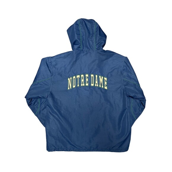 Vintage Notre Dame Crable Sz M Zip Fighting Irish Blanket Lined Mens Coat Jacket - Picture 3 of 16